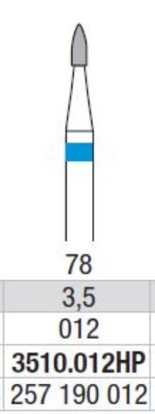 Hardmetall Freser Fig.78. 3510.012HP