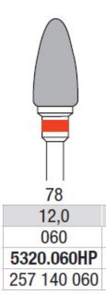 Hardmetall Freser Fig 78 5320 060 HP