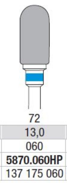 Hardmetall Freser Fig 72 5870.060HP