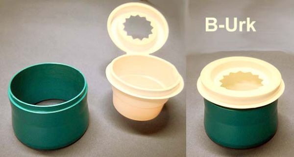 B-Urk avfallskopper hvit DIS-160