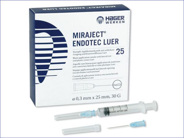Miraject Endotec Luer 23G stum m/hul 254217