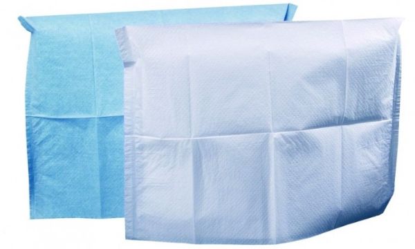 Nakkebeskyttelse plastcoated 25*33cm lysblå