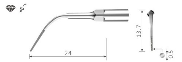 Ultrasonic Scalertips Periodontic EMS style P3D