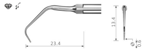 Ultrasonic Scalertips Endodontic EMS style E10D