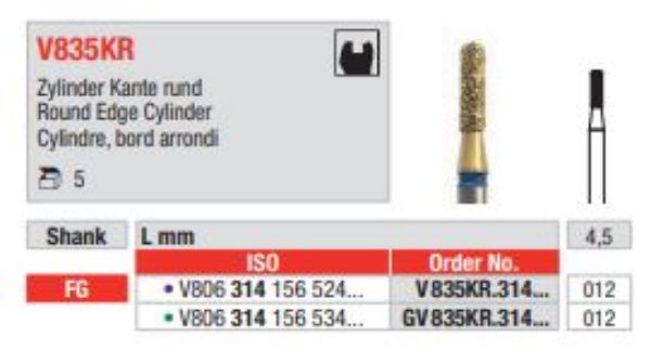 Diacut Diamant bor V835KR FG 012