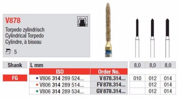 Diacut Diamant bor V878 FG 010