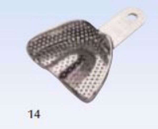 Avtrykksskjeer GC platineret metall str 14 