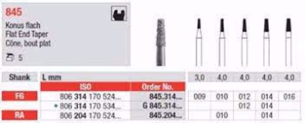 Diamant bor 846 FG 012 