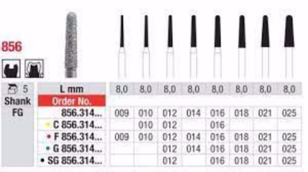 Diamant bor 856 FG 009