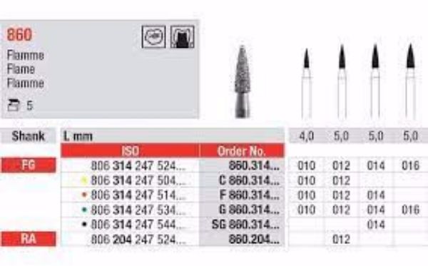 Diamant bor 860 FG 012 