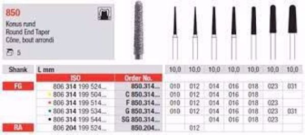 Diamant bor F850 FG 014 