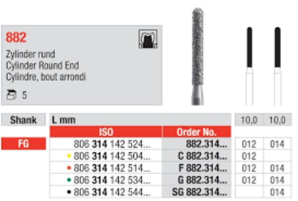 Diamant bor F882 FG 014 