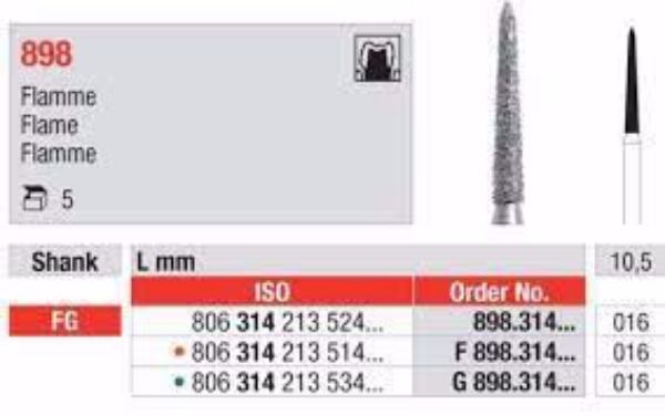 Diamant bor F898 FG 016
