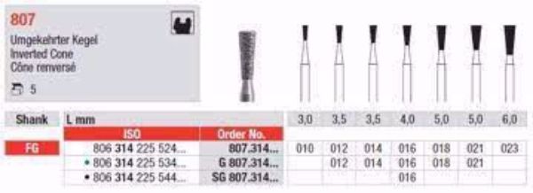 Diamant bor G807 FG 014