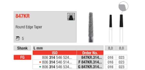 Diamant bor G847KR FG 023