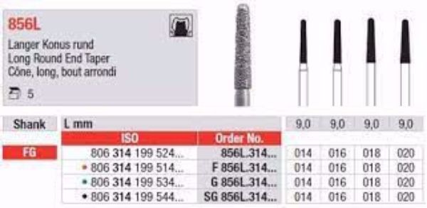 Diamant bor G856L FG 018