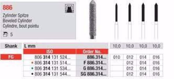Diamant bor G886 FG 016 