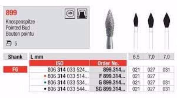 Diamant bor G899 FG 021