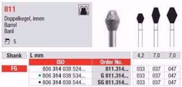 Diamant bor SG811 FG 037