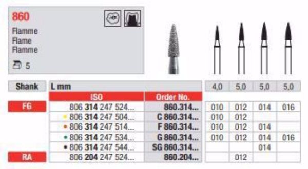Diamant bor SG860 FG 014 