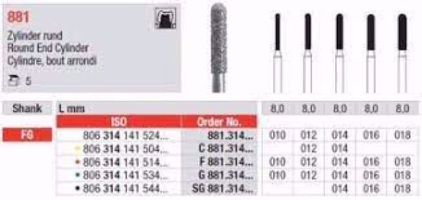 Diamant bor SG881 FG 014 