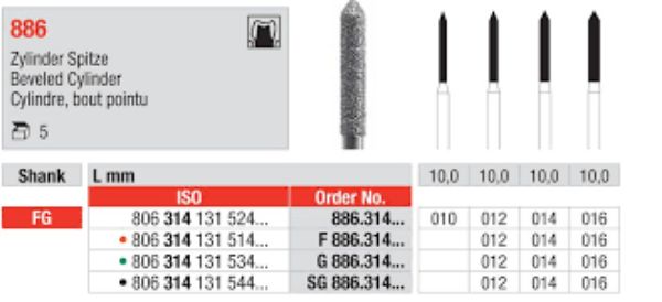 Diamant bor SG886 FG 014