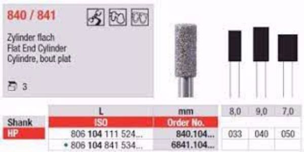 Diamant bor Sylinder 840 HP 040 
