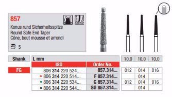 Diamant bor G857 FG 016 