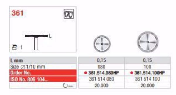 Diamond Discs 361 514 80HP 