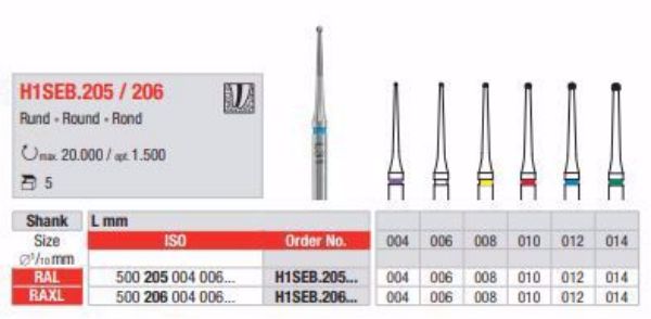 Edenta Endo bor RAL H1SEB205 012