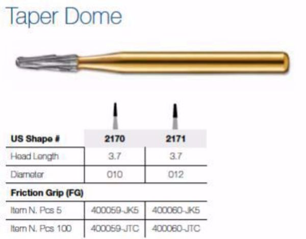 Fissur bor fine cross cut 012 2171FG