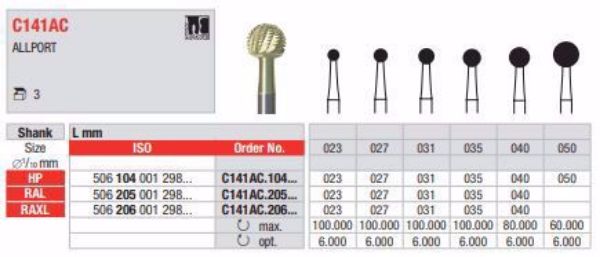 Kirurgisk Bor Allport C141AC.104.023