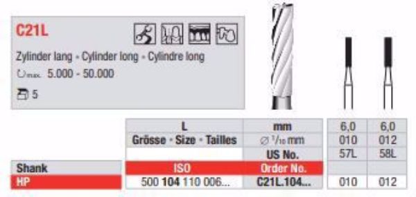 Metallbor C21L HP 012 