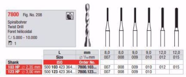 Spiralbor 7800 HPXS 012