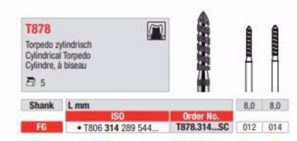 Turbodiamant bor T878 FG 014 C