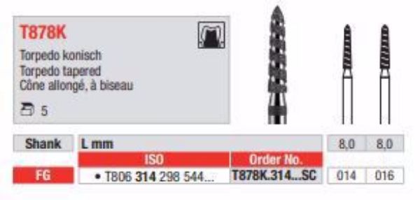 Turbodiamant bor T878K FG 014 C