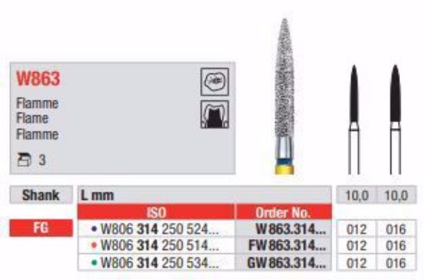 WhiteTIGER Diamant bor GW863 FG 016