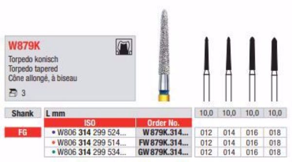 WhiteTIGER Diamant bor GW879K FG 014 