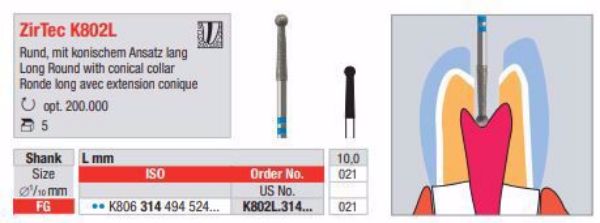 ZirTec Diamond FG K802L 314-021 