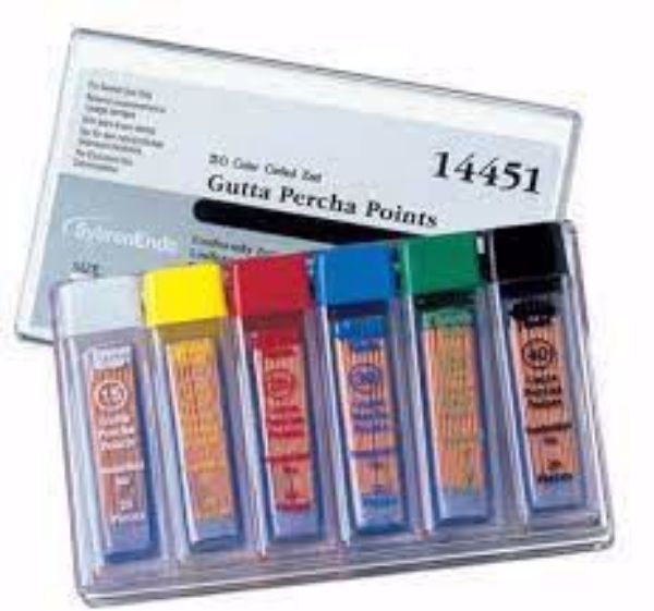 Guttaperchapoints nr 80 sort Kerr/Hawe 14393***