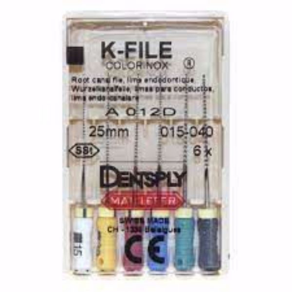 K-File Colorinox nr.15-40 Ready Steel 