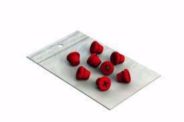 Silikon plugger, rød. 190200-3