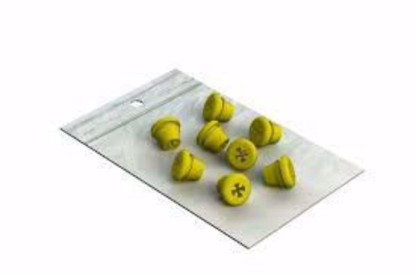 Silikon plugger, gul. 190200-5 