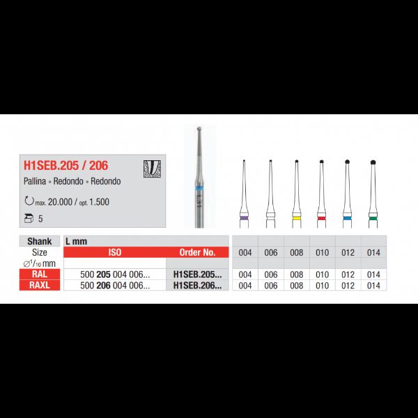 Edenta Endo bor RAL H1SEB205 010