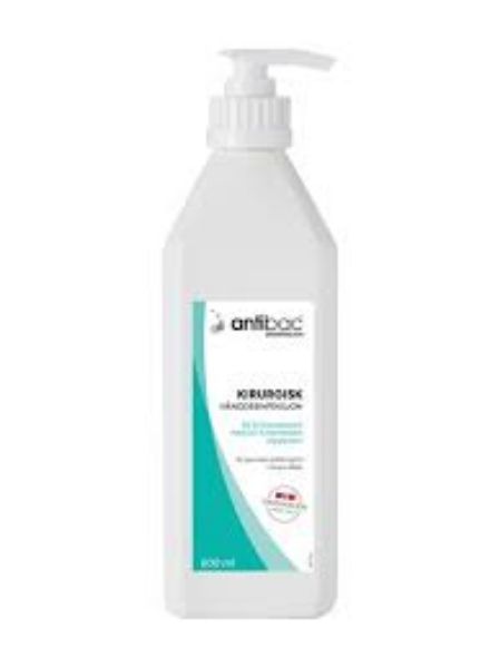 Antibac Kirugisk Pluss hånddes. m/CHX 603030, 600ml m/pumpe.