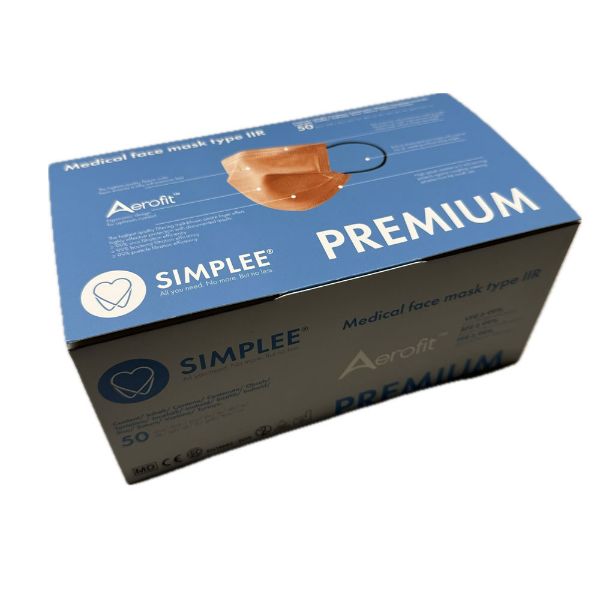 Simplee Premium Aerofit munnbind, Bronze, 50 stk, 256005