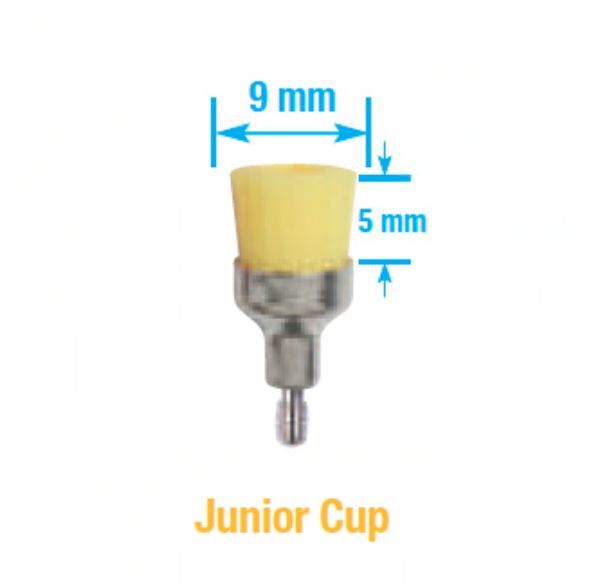 Disposable Prophy brushes RA Junior cup, Screw in, 100stk, X-soft, Assortert, X-268-1A