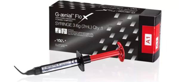 GC G-ænial Flo X A1 900711, 1 sprøyte 3,6g +20mixtip flowable hybrid composite
