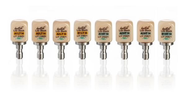 GC Initial LiSi Block, B1 HT 10004886, 5 stk, Cerec, 14mm