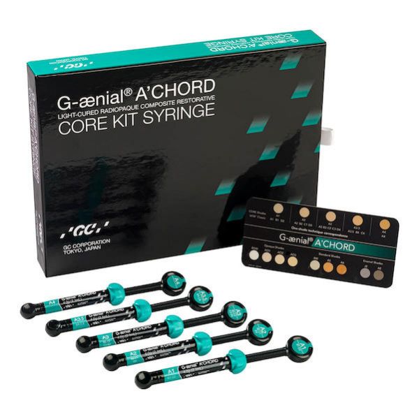 G-ænial A'CHORD, Core Kit, 10006768, 2,1ml/4g, 5 sprøyter, A1, A2, A3, A3,5, A4